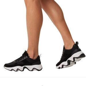 SOREL  Kinetic Impact II Wonder Lace Black Sneakers NEW WITH BOX Sz 9